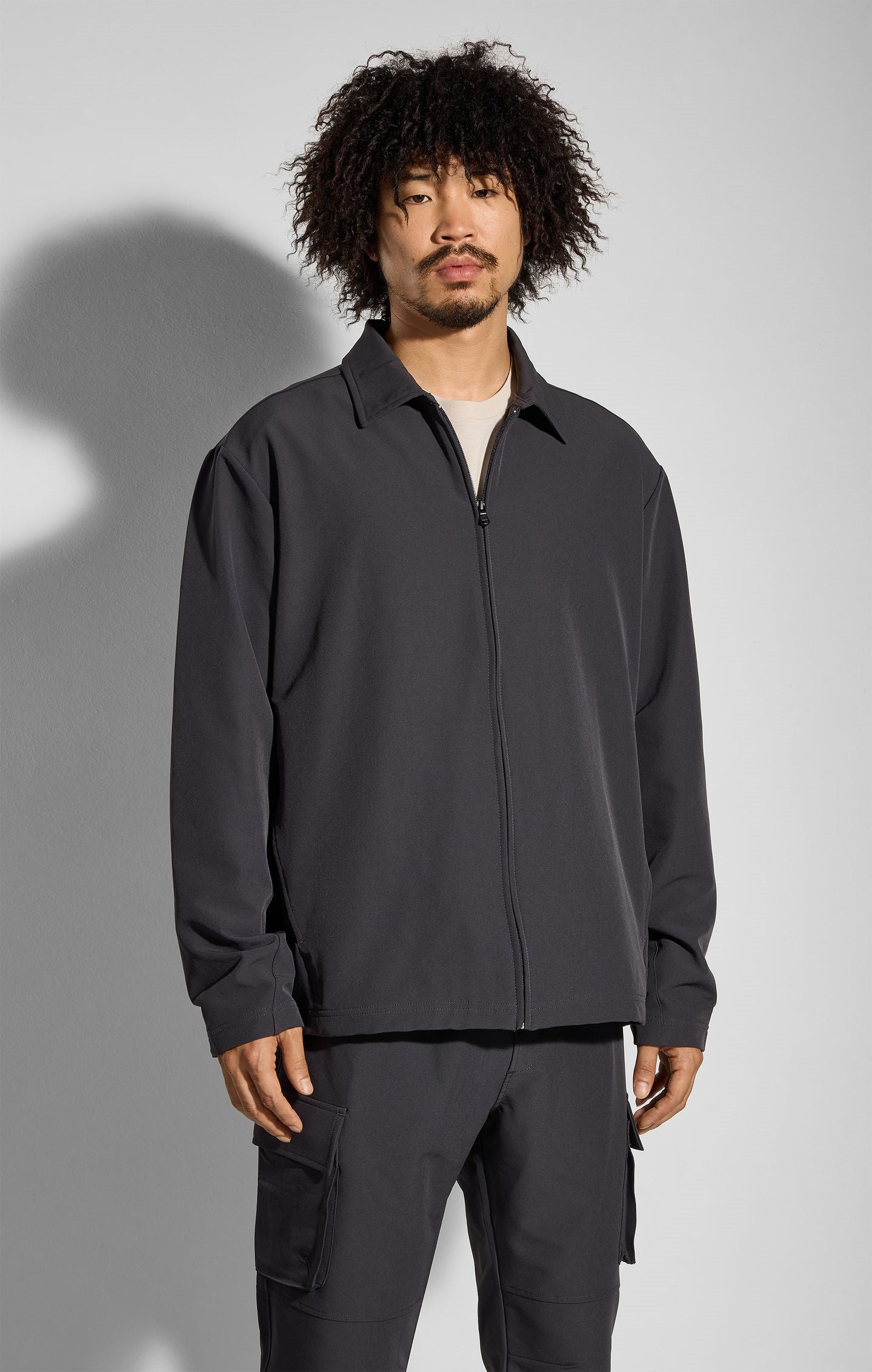 Men's Long-Sleeve Shirt With Zip