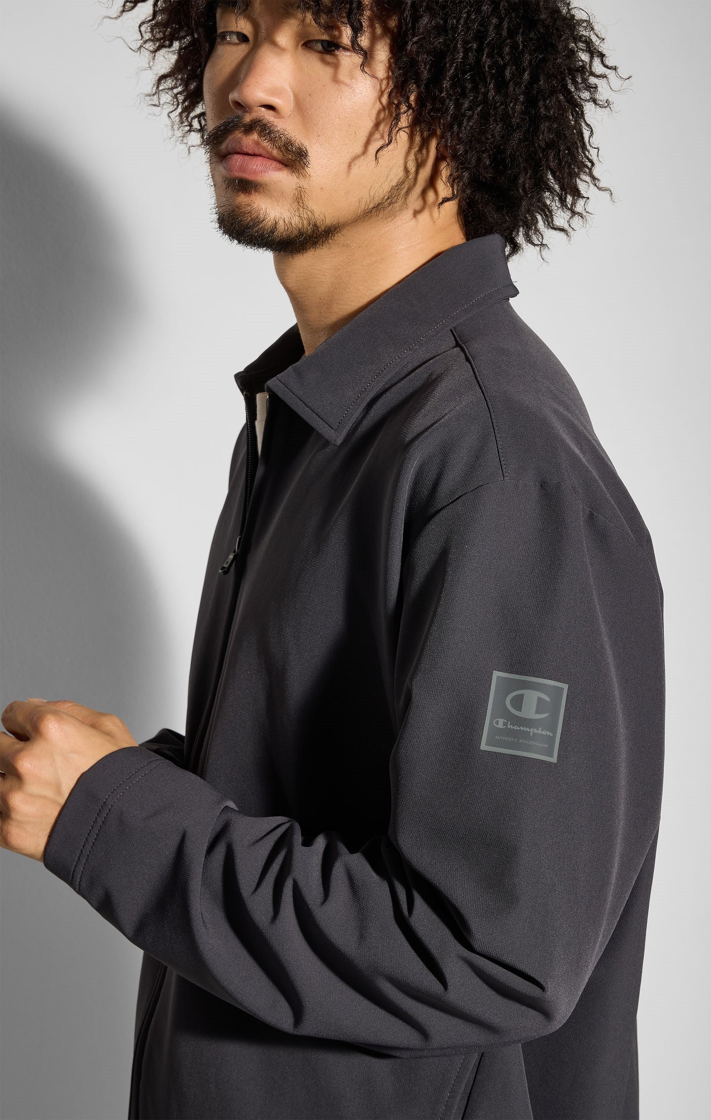 Men's Long-Sleeve Shirt With Zip