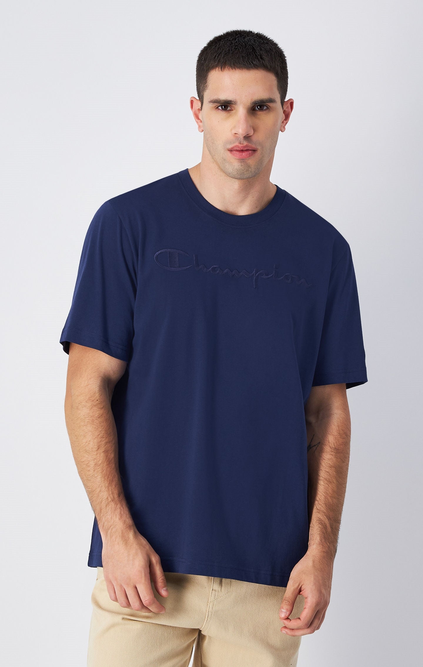 Tonal Big Logo Cotton T-Shirt