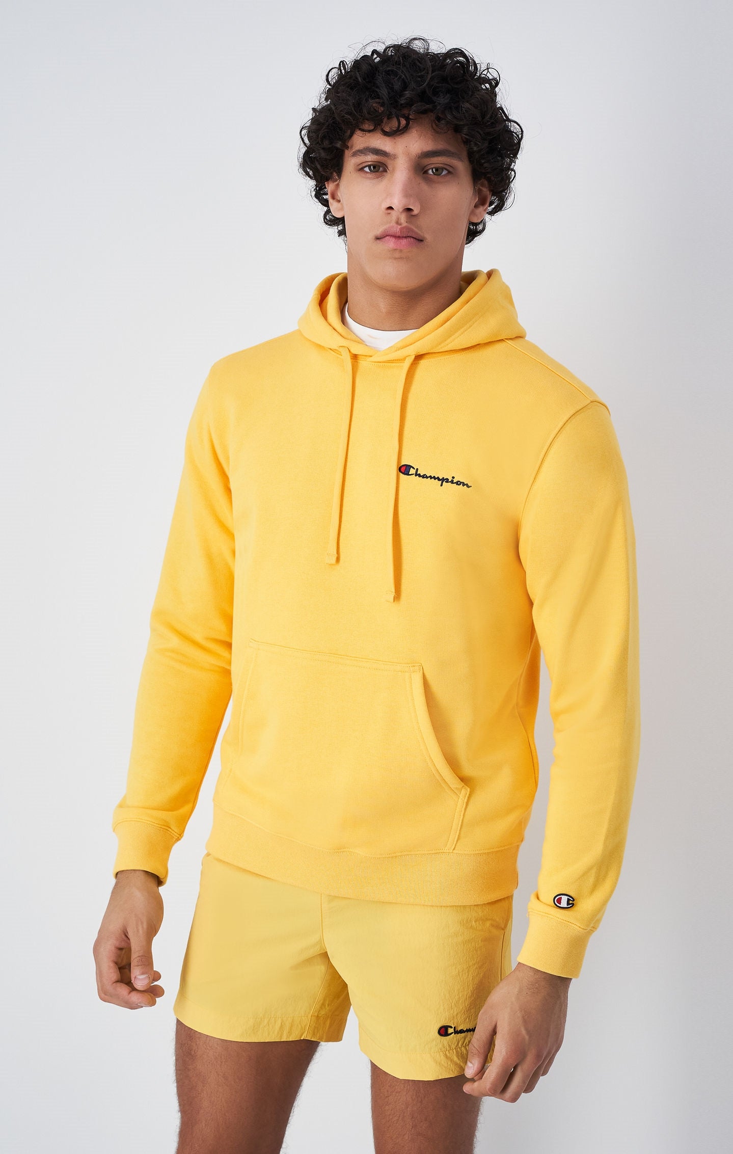 Embroidered Small Script Logo Hoodie