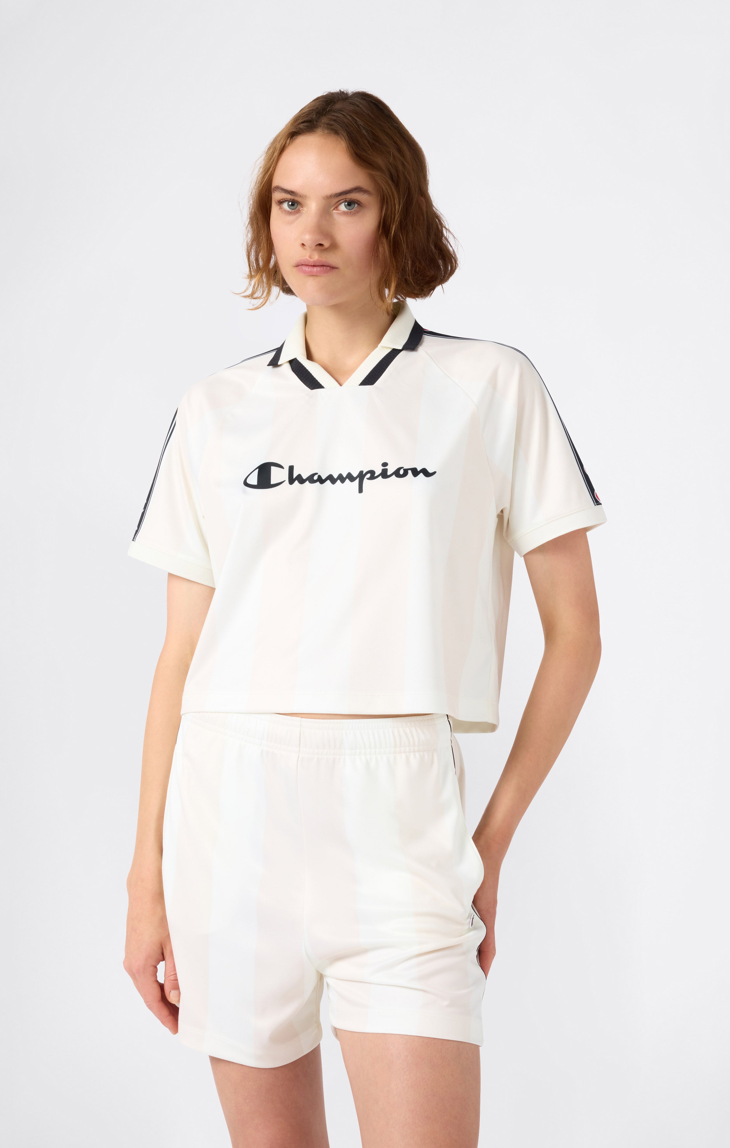 Women's V-Neck Polo T-Shirt Sport Heritage