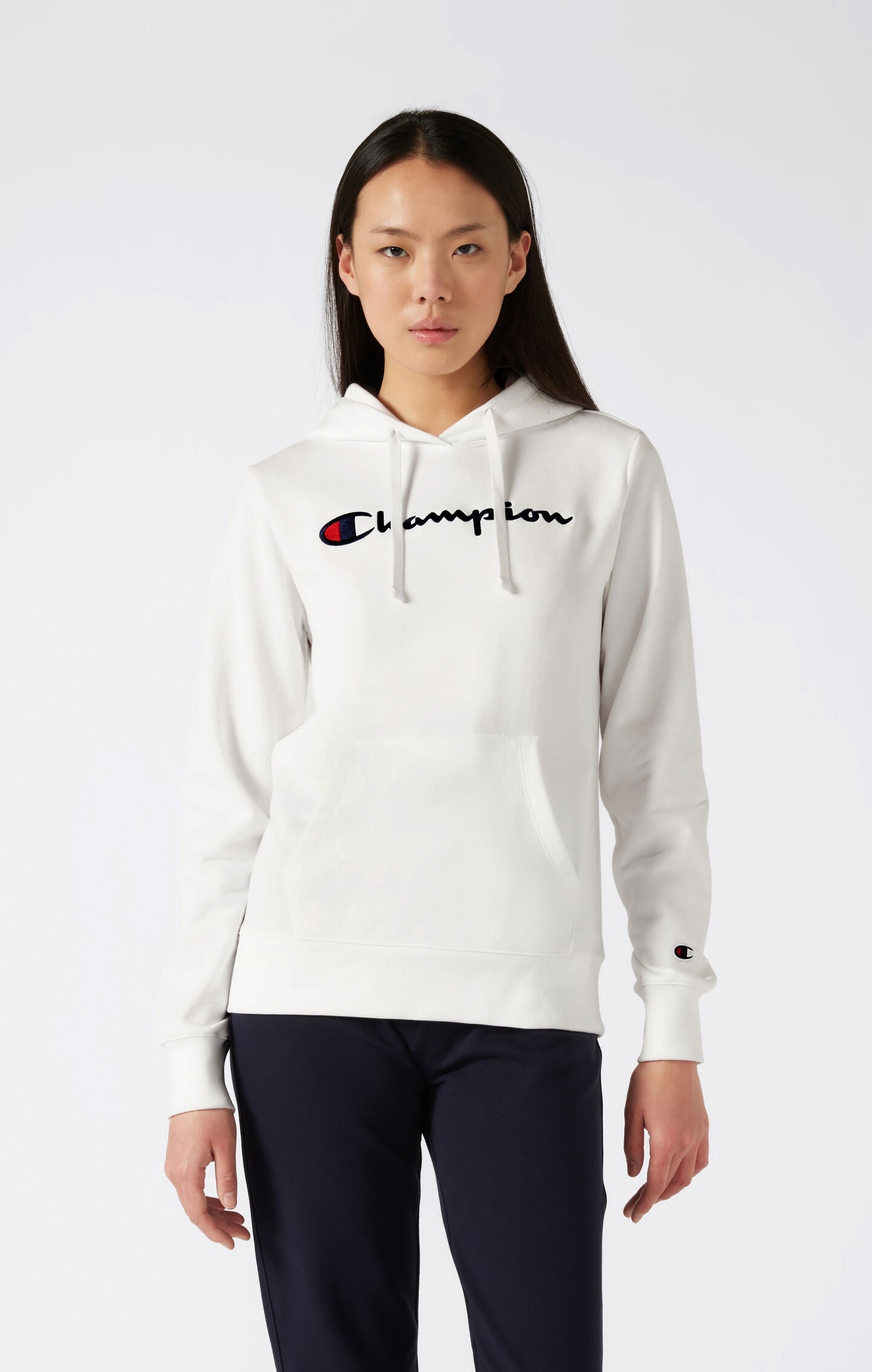 Women's Lightweight Slim Fit Hoodie with Large Logo