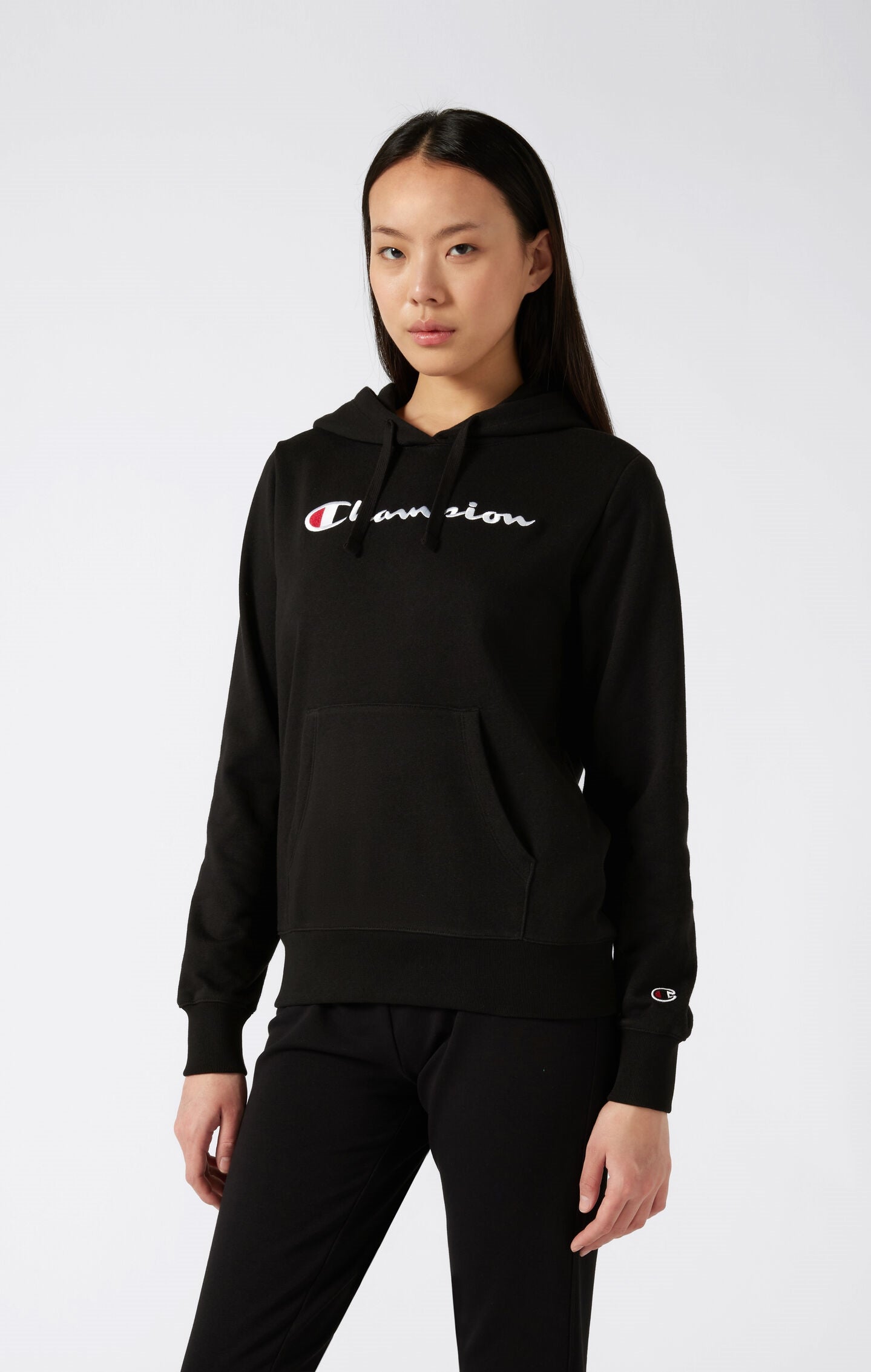 Women's Lightweight Slim Fit Hoodie with Large Logo