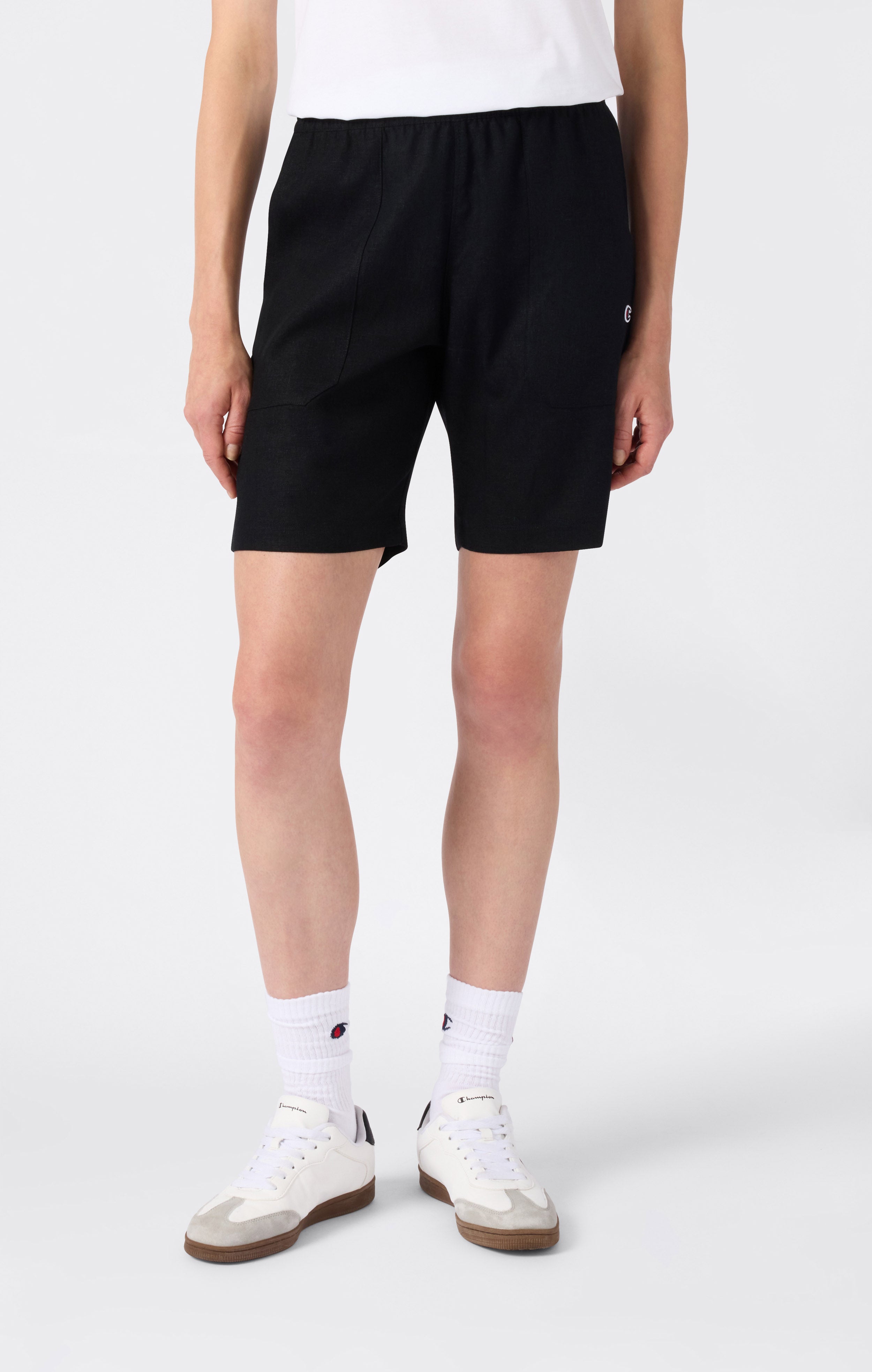 Women’s Washed Linen-Blend Bermuda