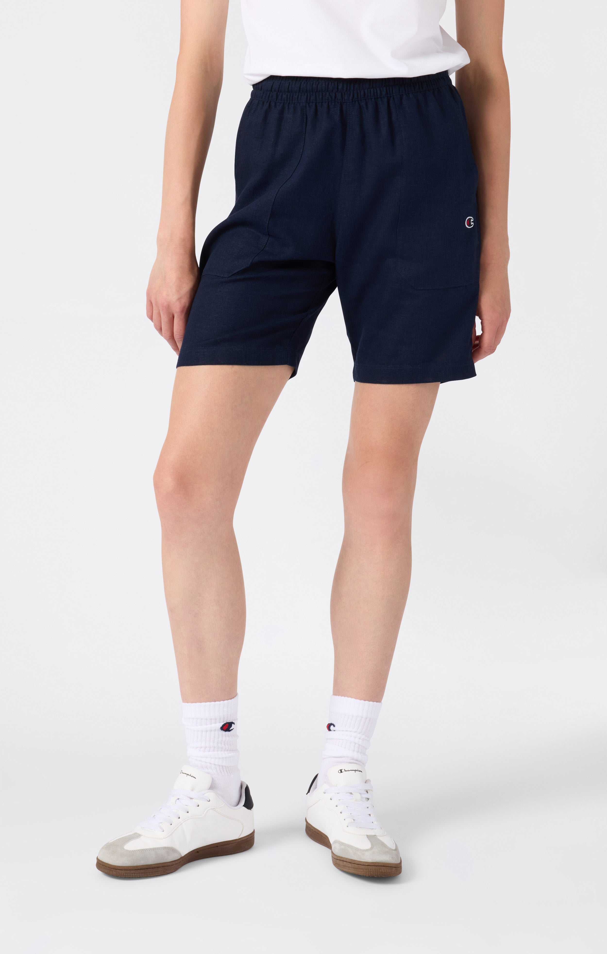 Women’s Washed Linen-Blend Bermuda
