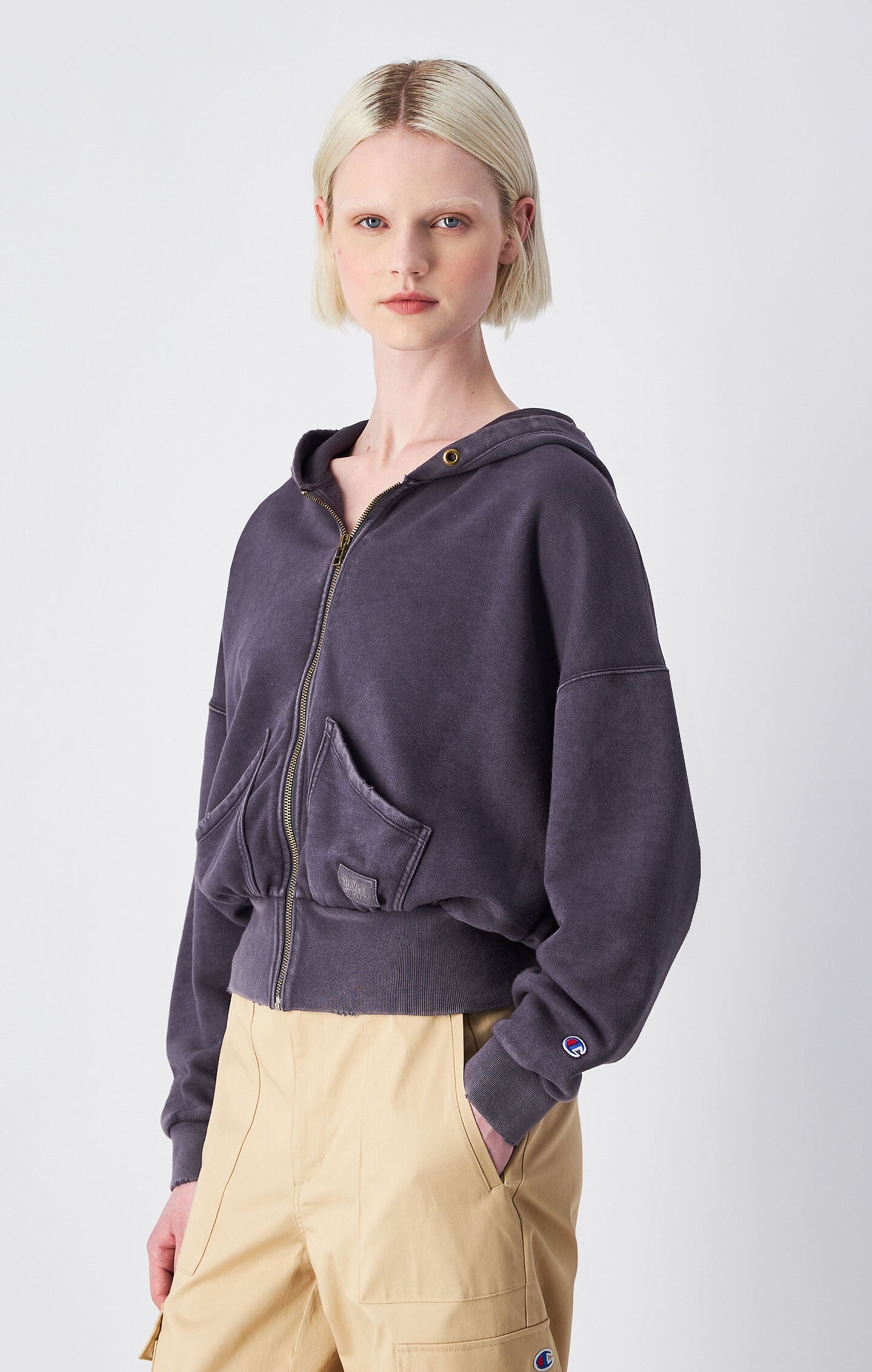 Women's Time Capsule Washed Look Full Zip Hoodie
