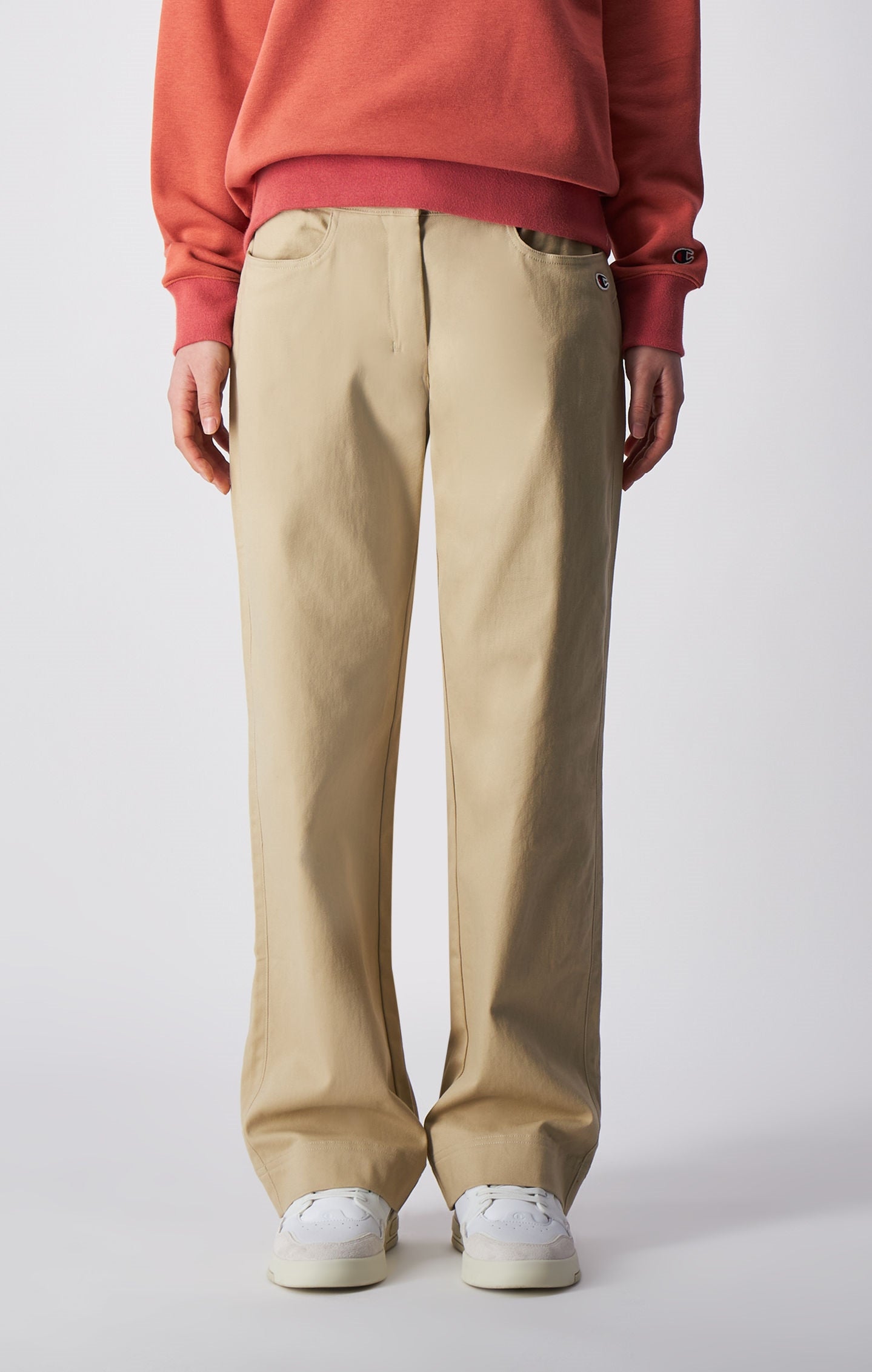 Straight Leg 5-Pocket Trousers