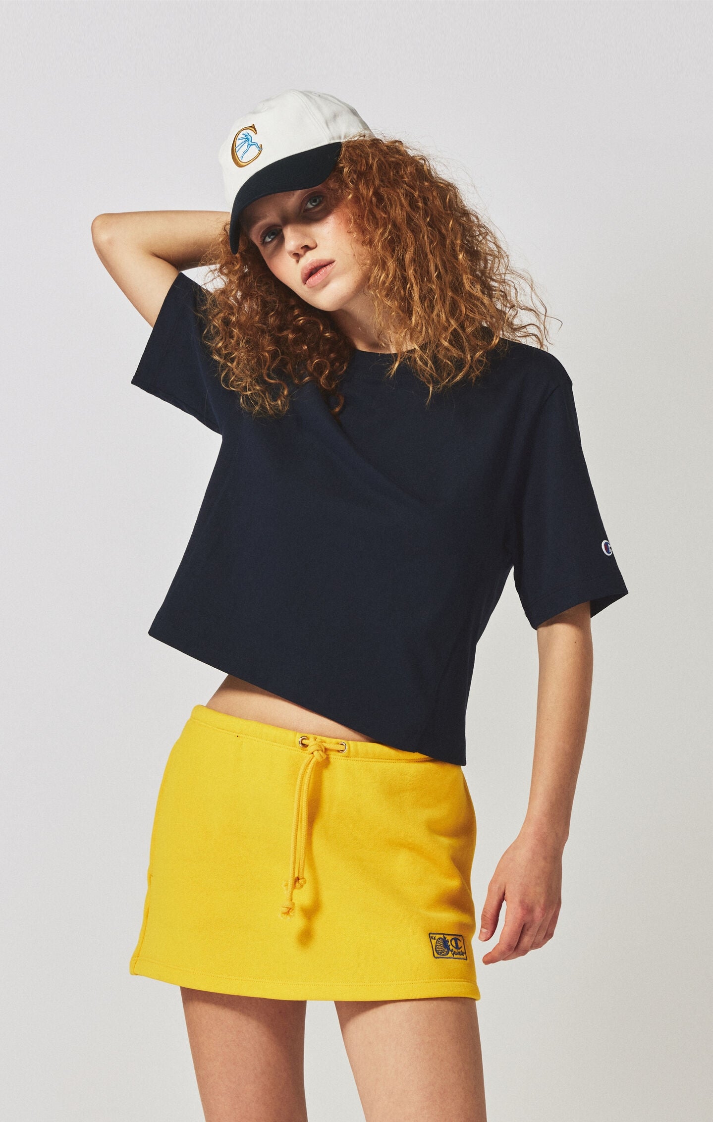 Cropped Women's T-Shirt in Heavy Cotton Jersey
