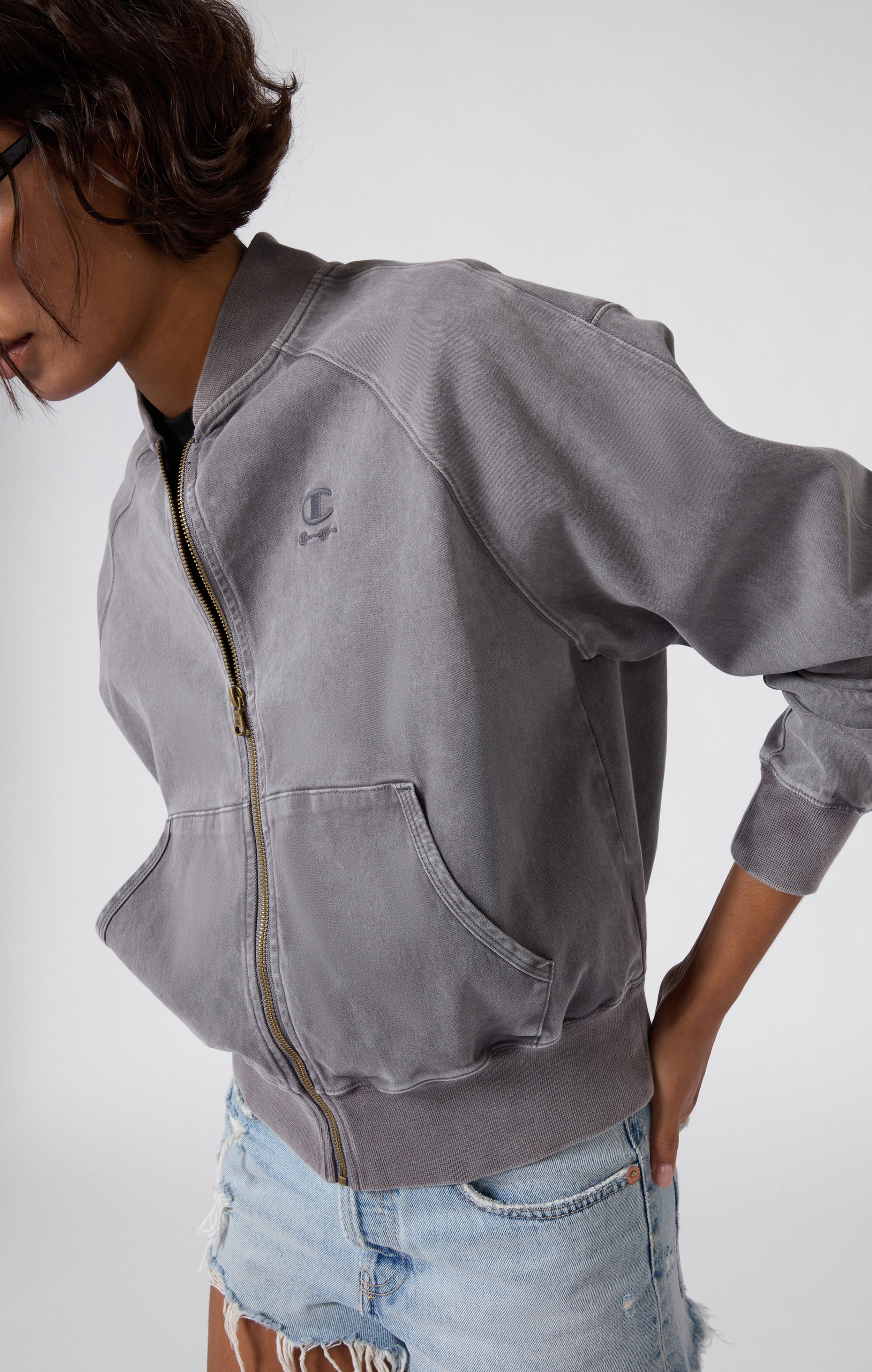 Women's Loose Fit Bomber Jacket