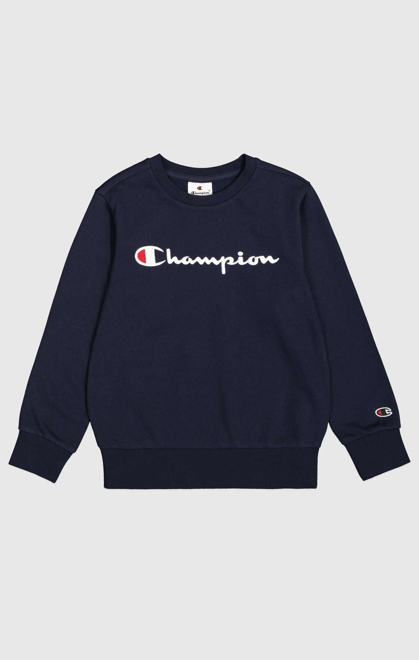 Boys' Ultra-Lightweight Crewneck Sweatshirt Icons with Large Embroidered Logo