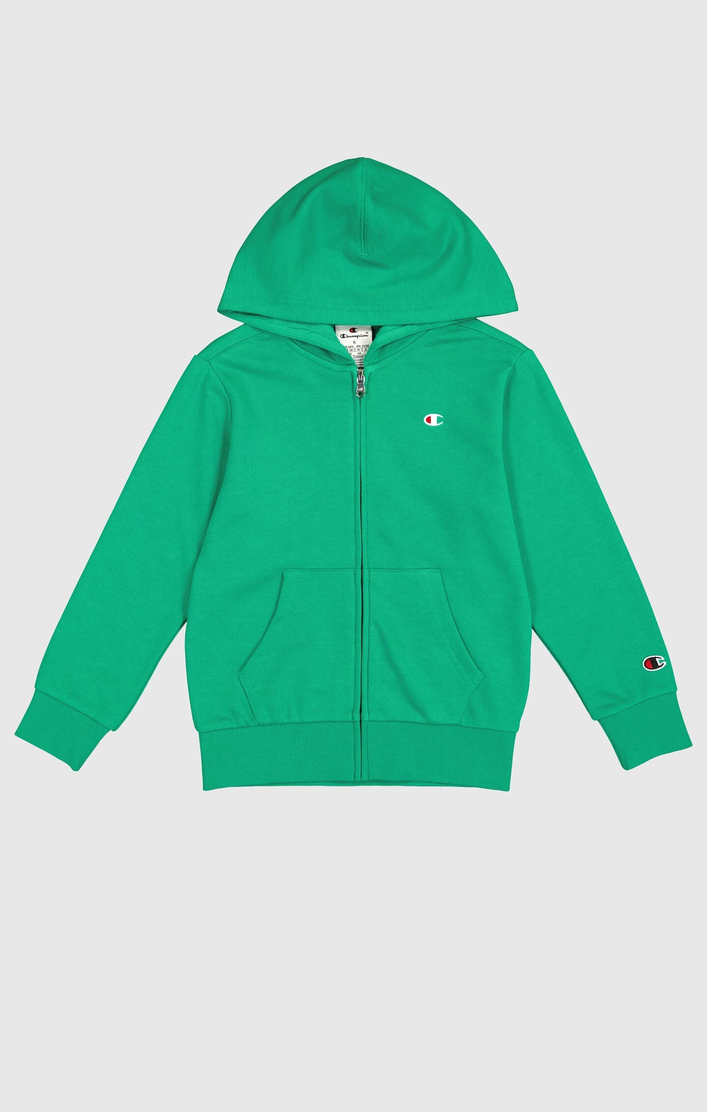Boys' Ultra-Lightweight Full-Zip Hoodie with Printed Logo on the Back