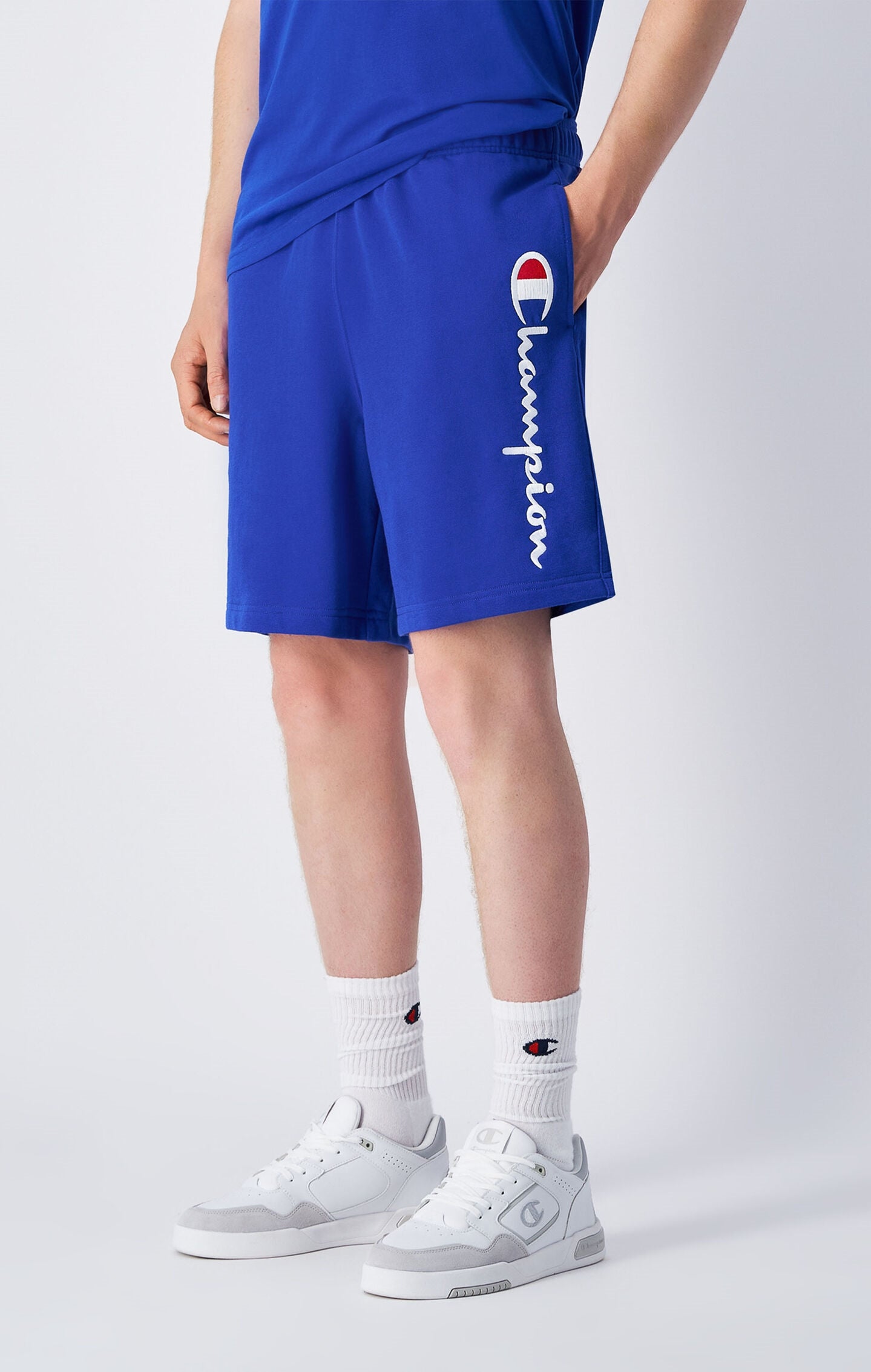 Men's Lightweight French Terry Shorts with Large Logo