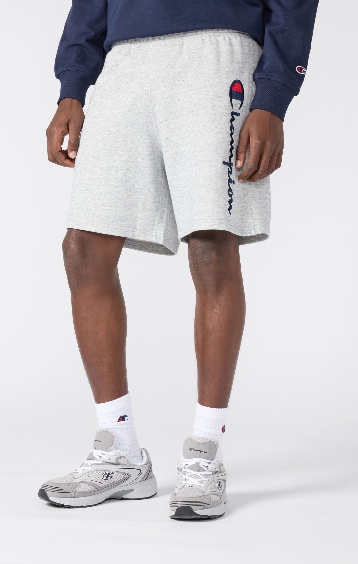 Men's Lightweight French Terry Shorts with Large Logo