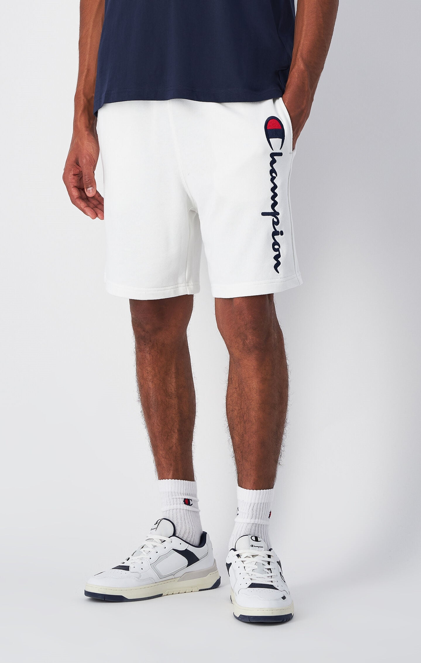 Men's Lightweight French Terry Shorts with Large Logo