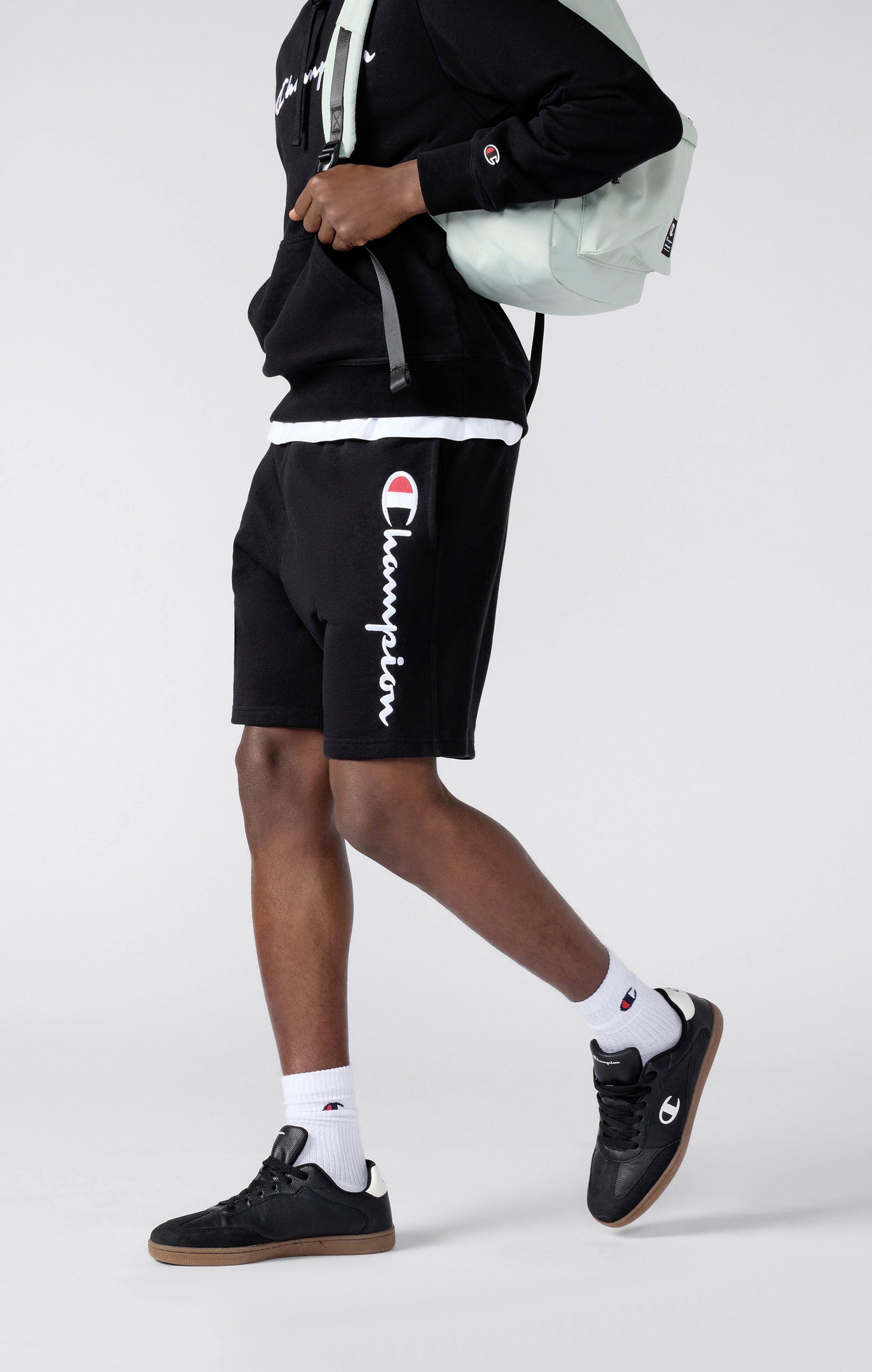 Men's Lightweight French Terry Shorts with Large Logo