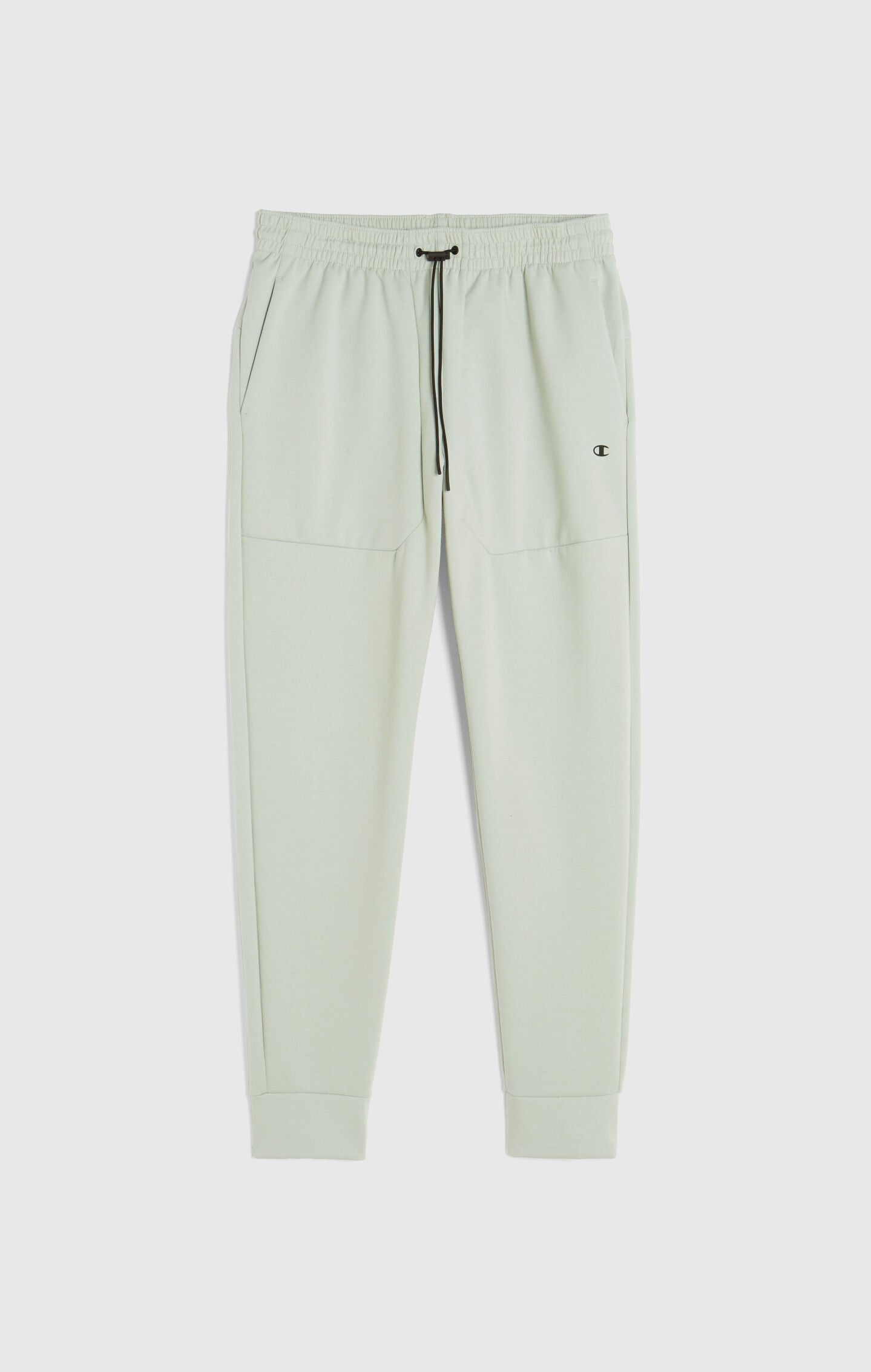 Men's Slim Fit Jogger Trousers with Ribbed Cuffs in Stretch Interlock C-Tech