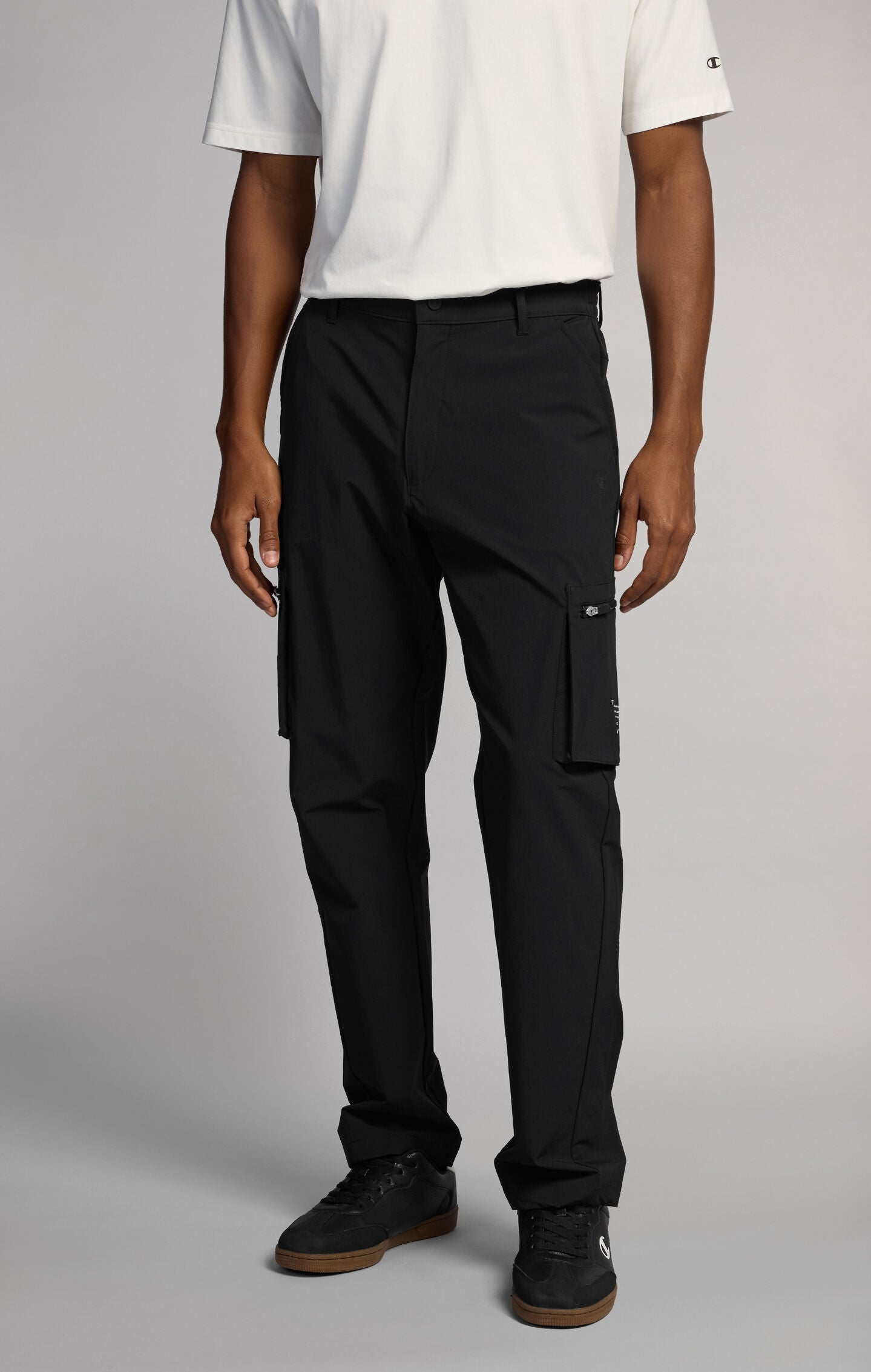 Men's Cargo Trousers in Water-Repellent Nylon C-Tech