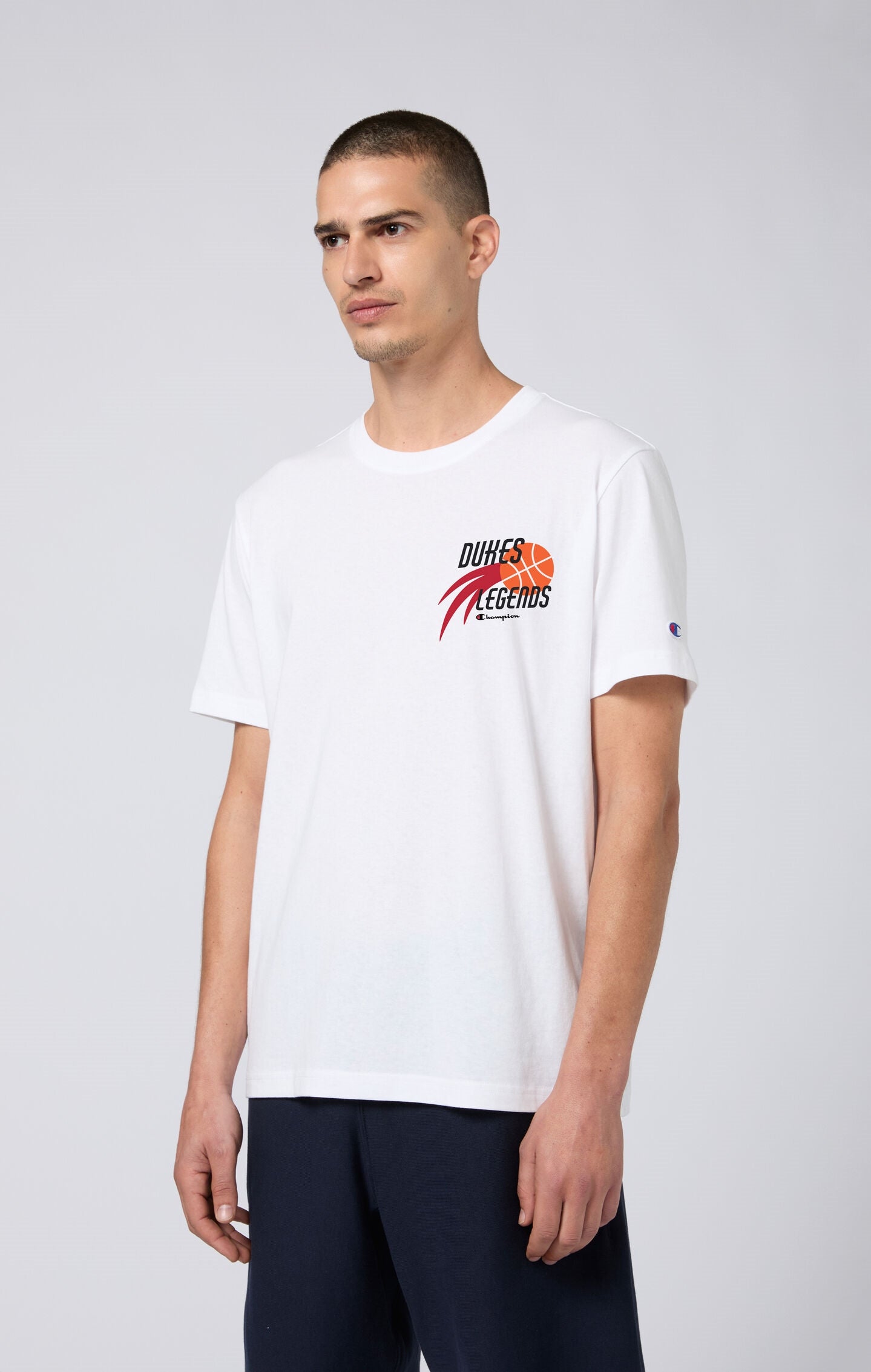 Oversized Men's T-Shirt in Heavy Cotton Dukes Cupboard x Champion