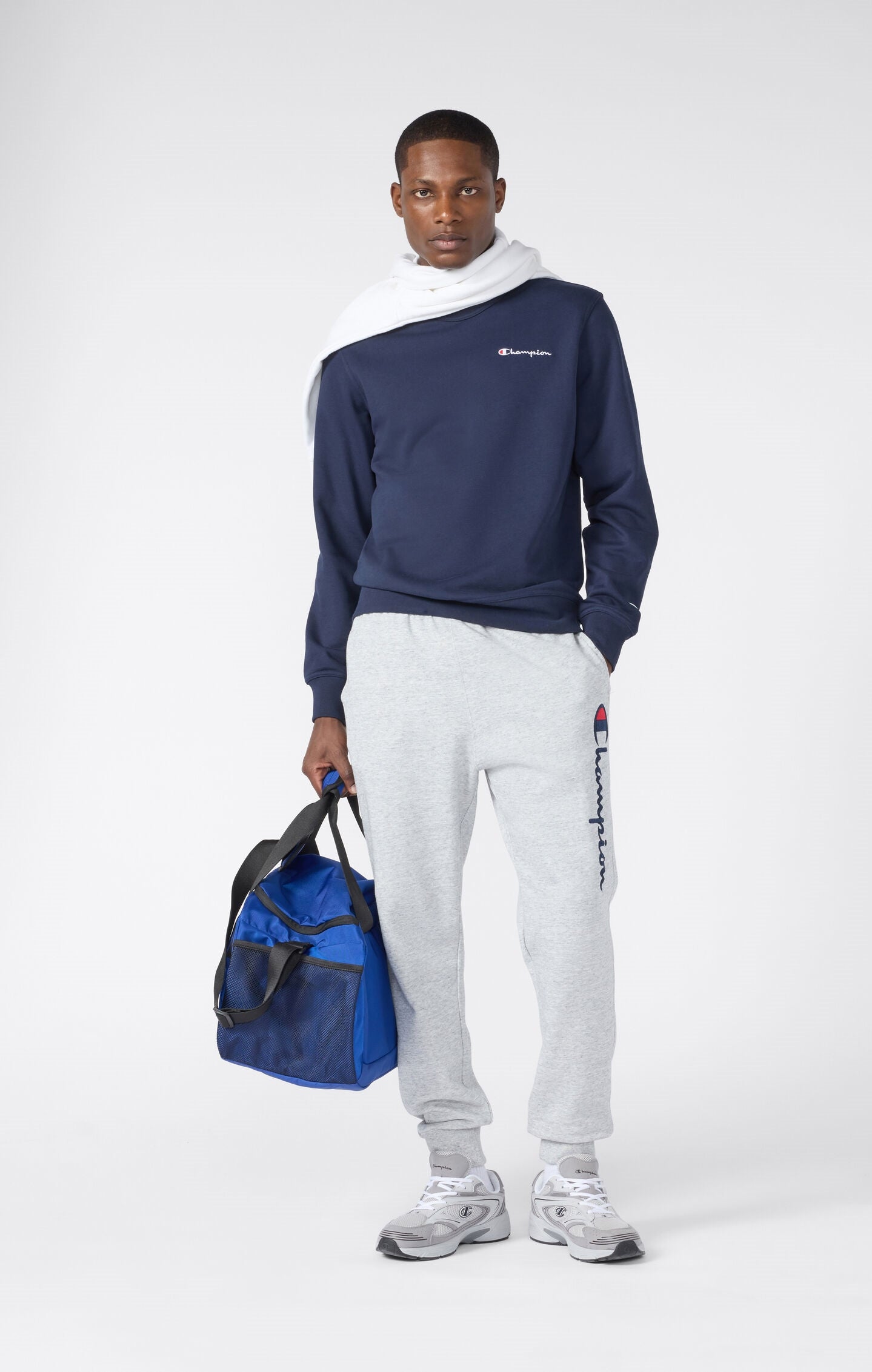 Men's Lightweight Jogger Sweatpants with Large Logo