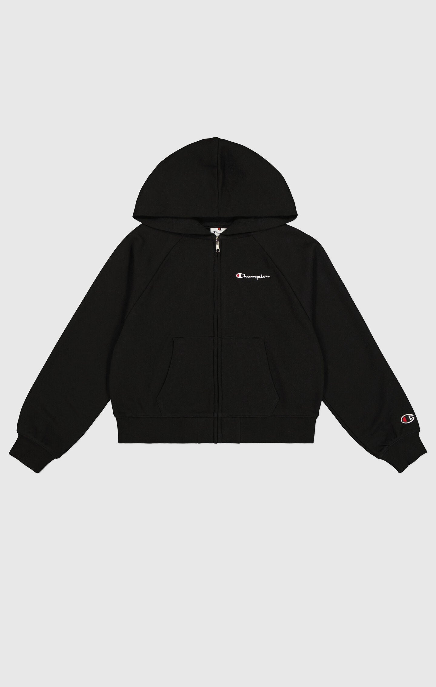 Girls' Lightweight Boxy Icons Full-Zip Hoodie