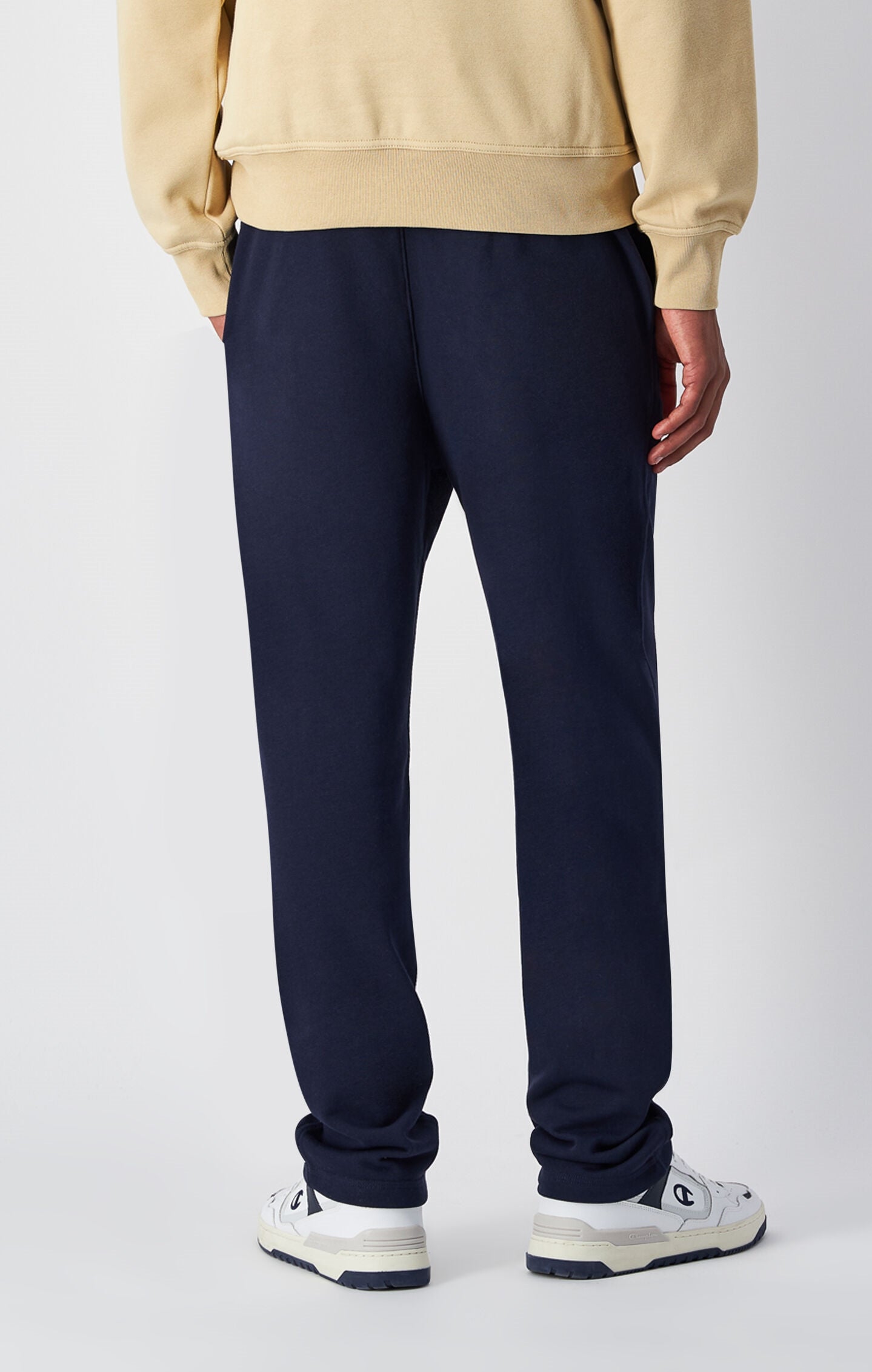 Men's Lightweight Straight-Leg Jogger Sweatpants with Small Embroidered Logo