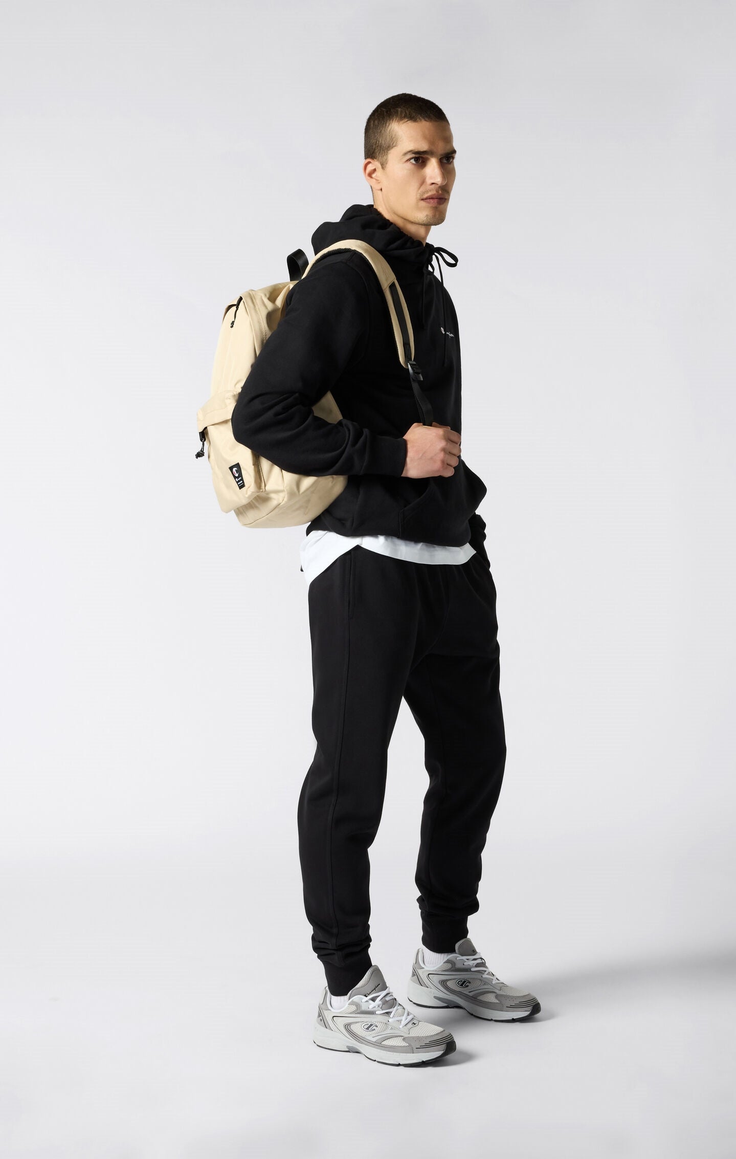 Men's Lightweight Slim Fit Hoodie with Small Embroidered Logo