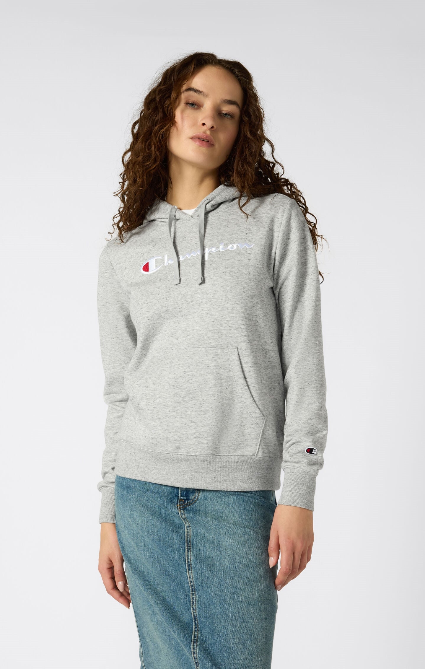 Women's Lightweight Slim Fit Hoodie with Large Logo