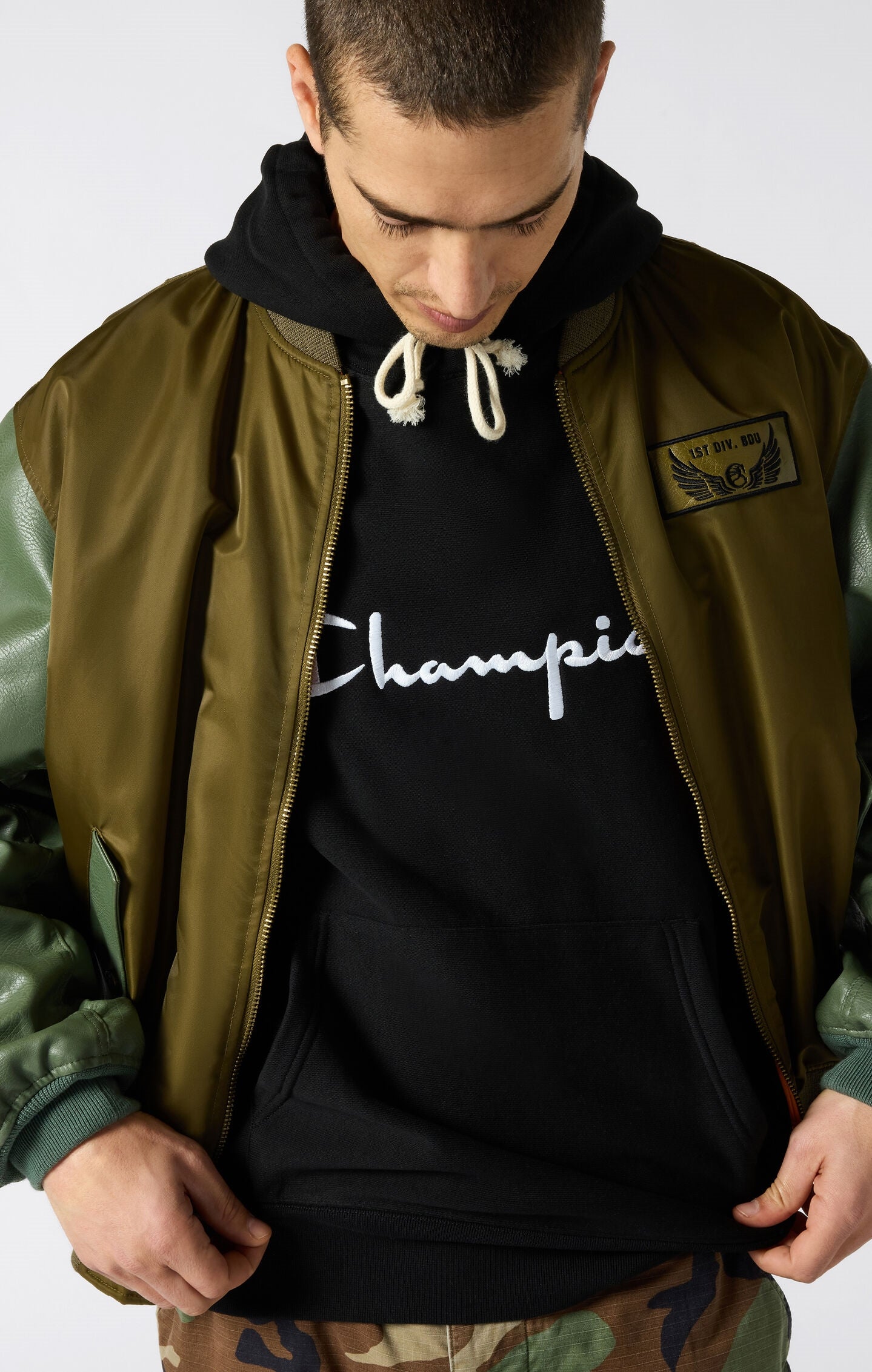 Reverse Weave Loose Fit Hoodie