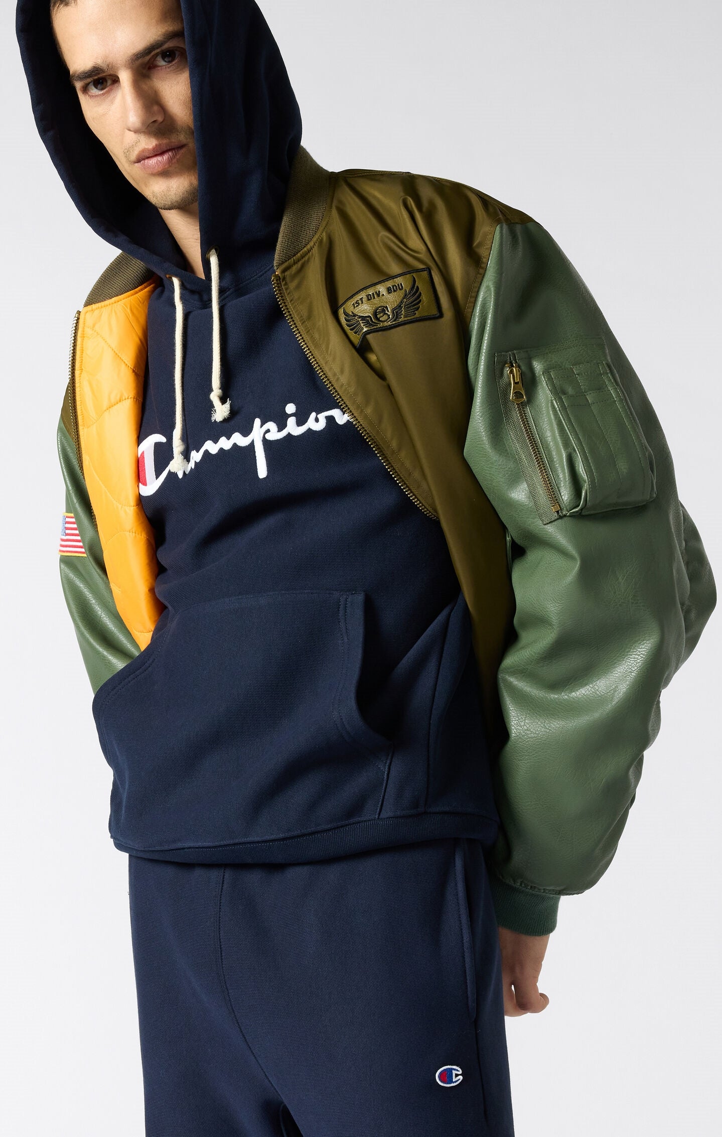 Reverse Weave Men's Loose Fit Hoodie