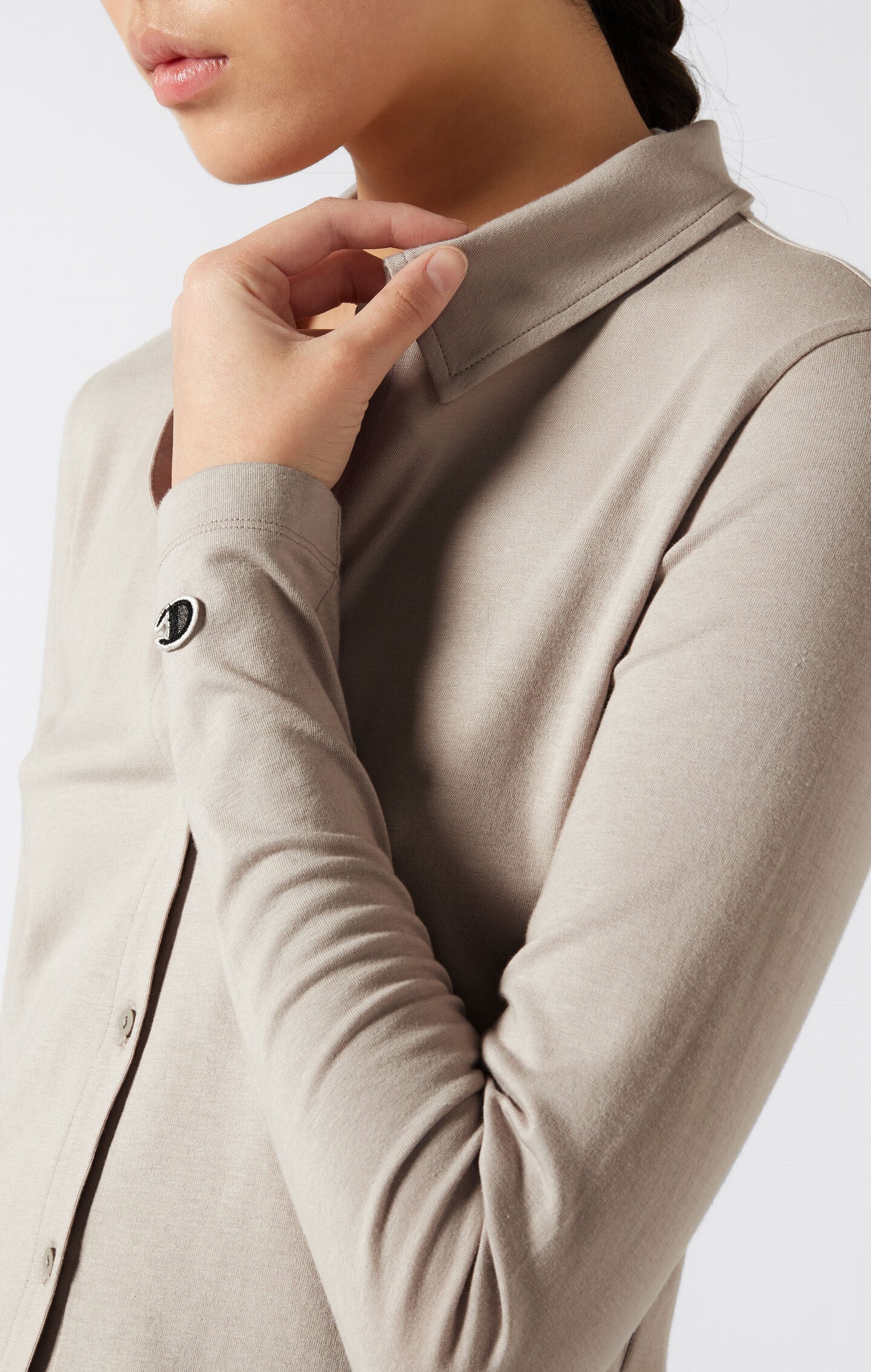 Women's Reverse Weave Washed Slim Fit Polo