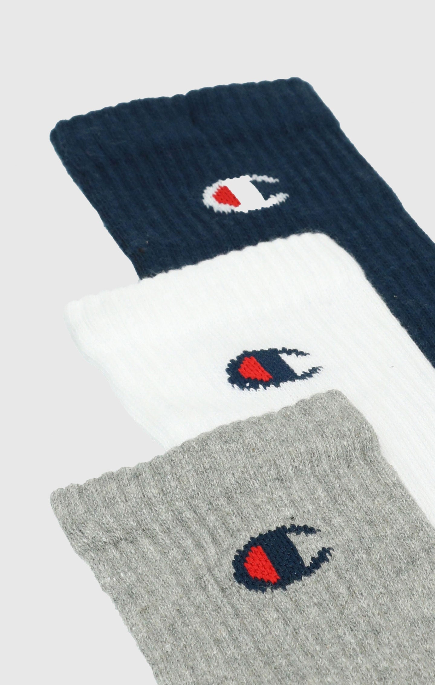 Three Pack Crew C Logo Socks
