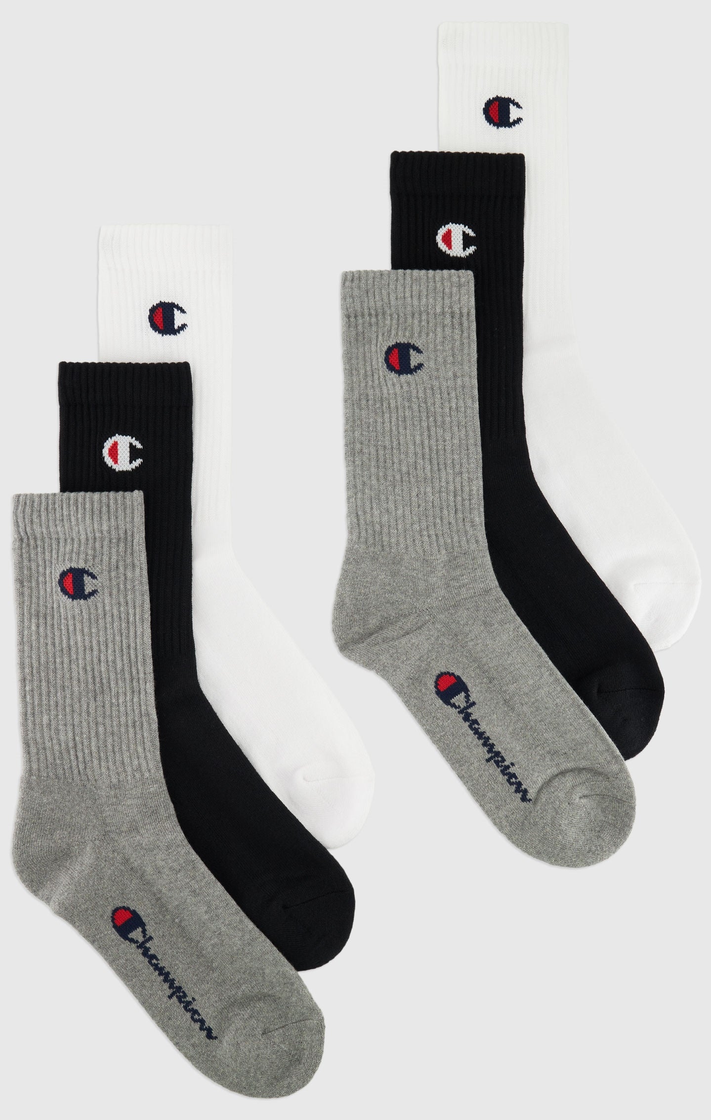 Six Pack Breathable Crew Socks