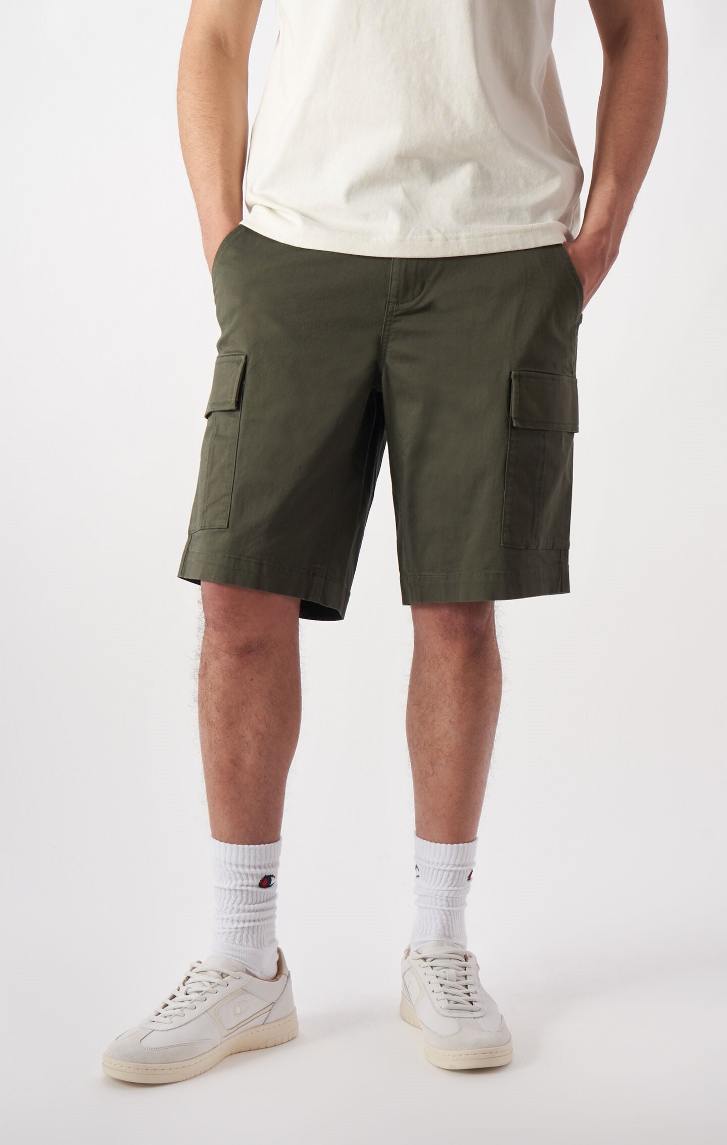 Men's Washed Look Cargo Bermuda