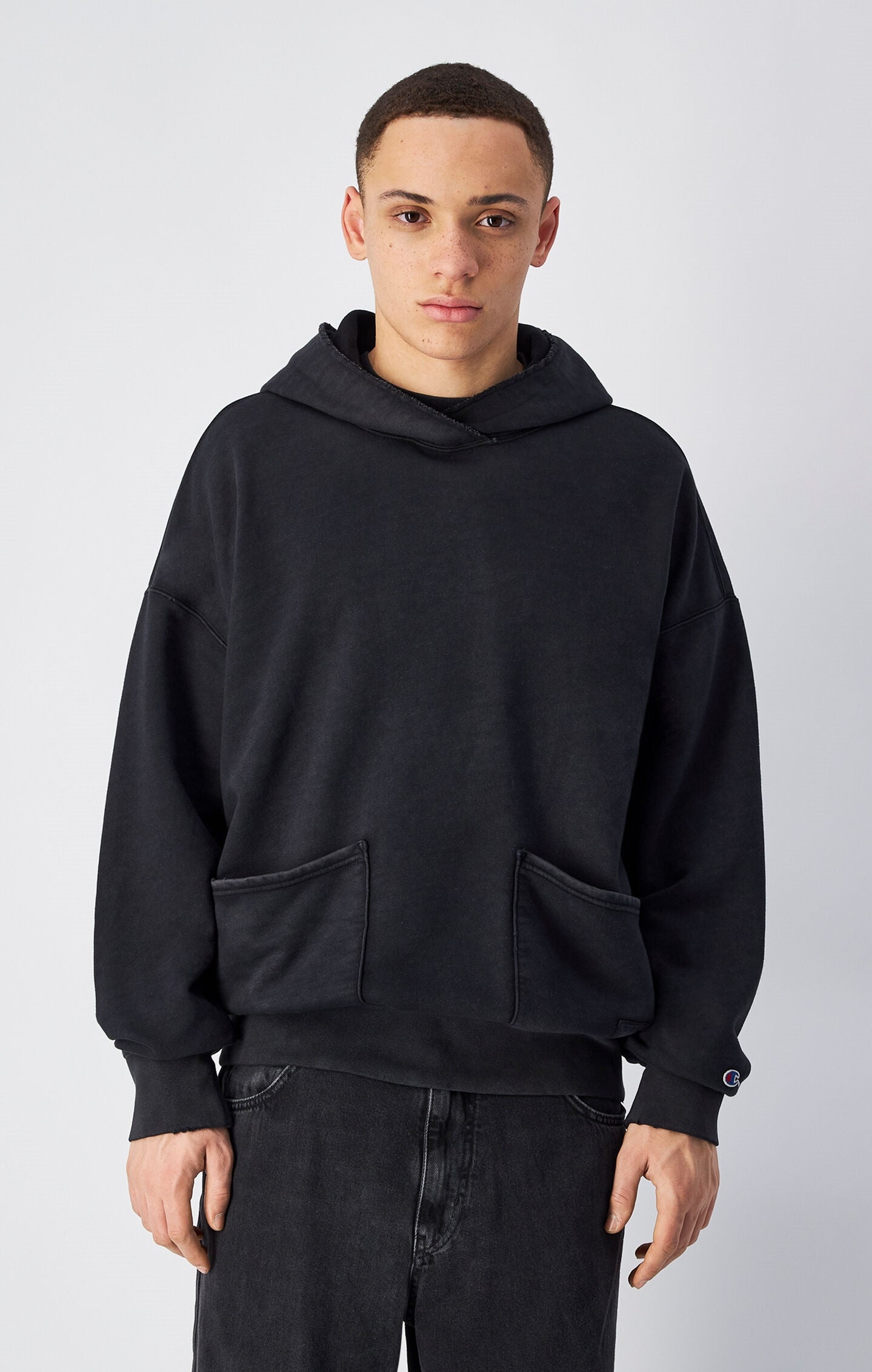 Men's Time Capsule Washed Look Hooded Sweatshirt