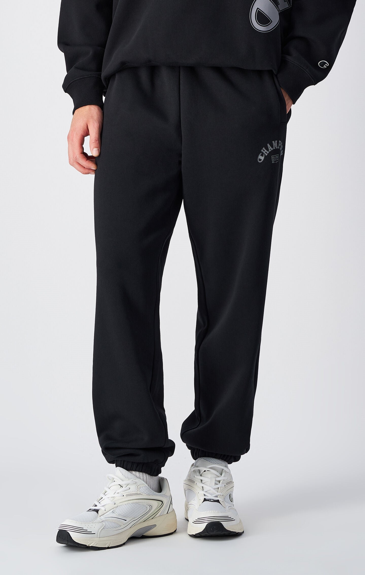 Men's All Black Elastic Cuff Joggers