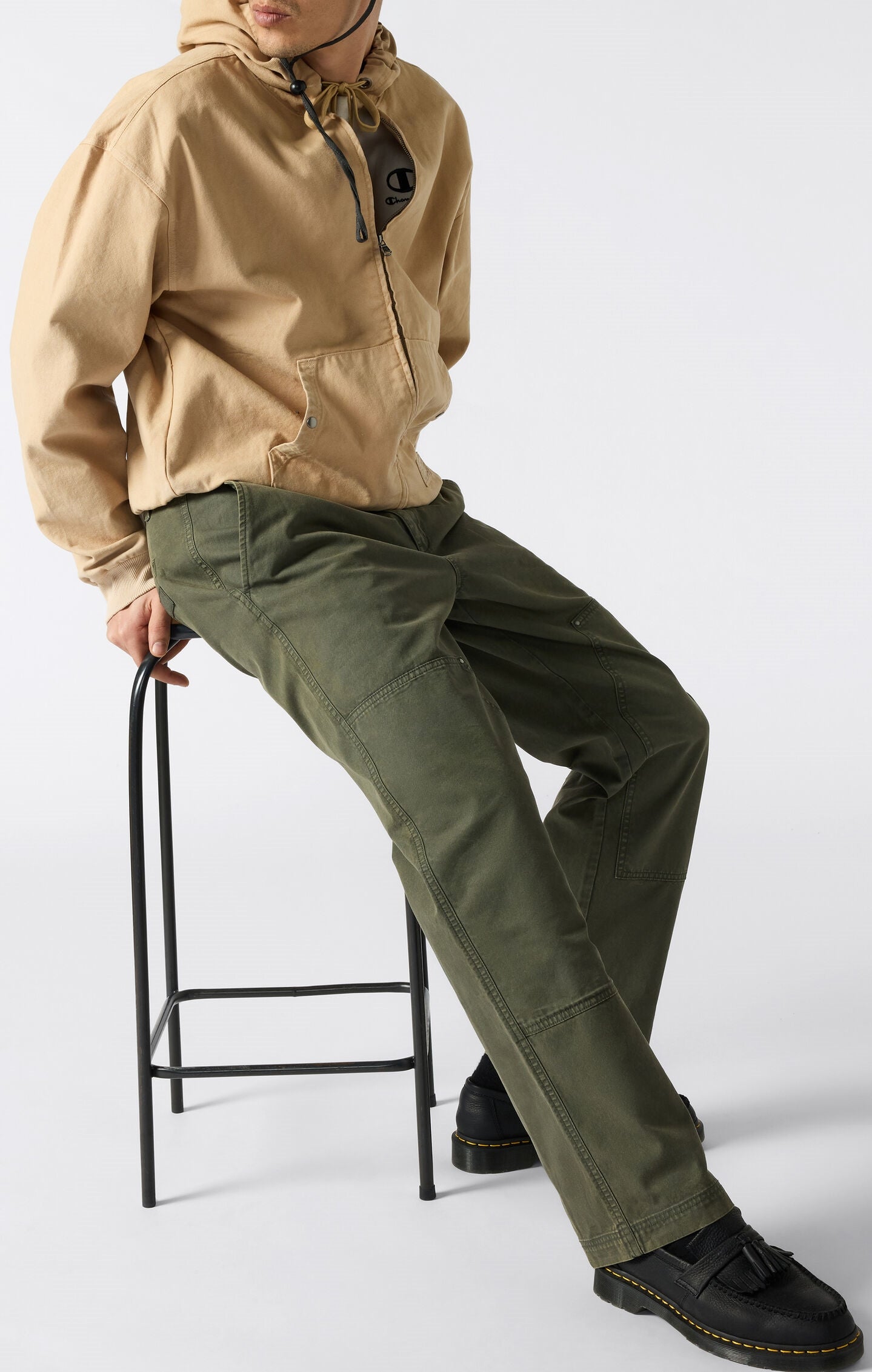 Men's Time Capsule Washed Look Straight Hem Pants