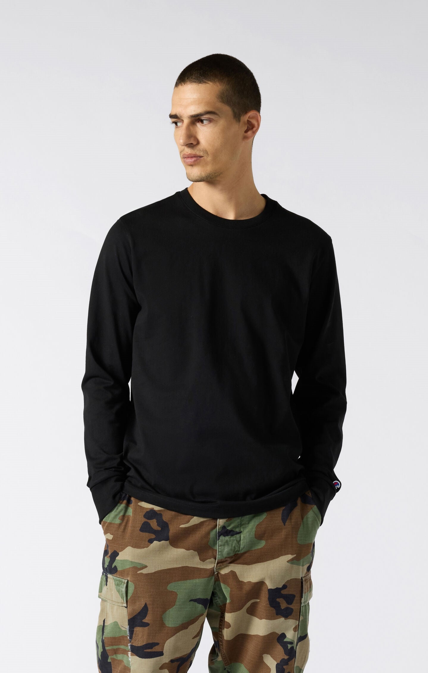 Oversized Men's Long Sleeve T-Shirt in Soft Heavy Cotton